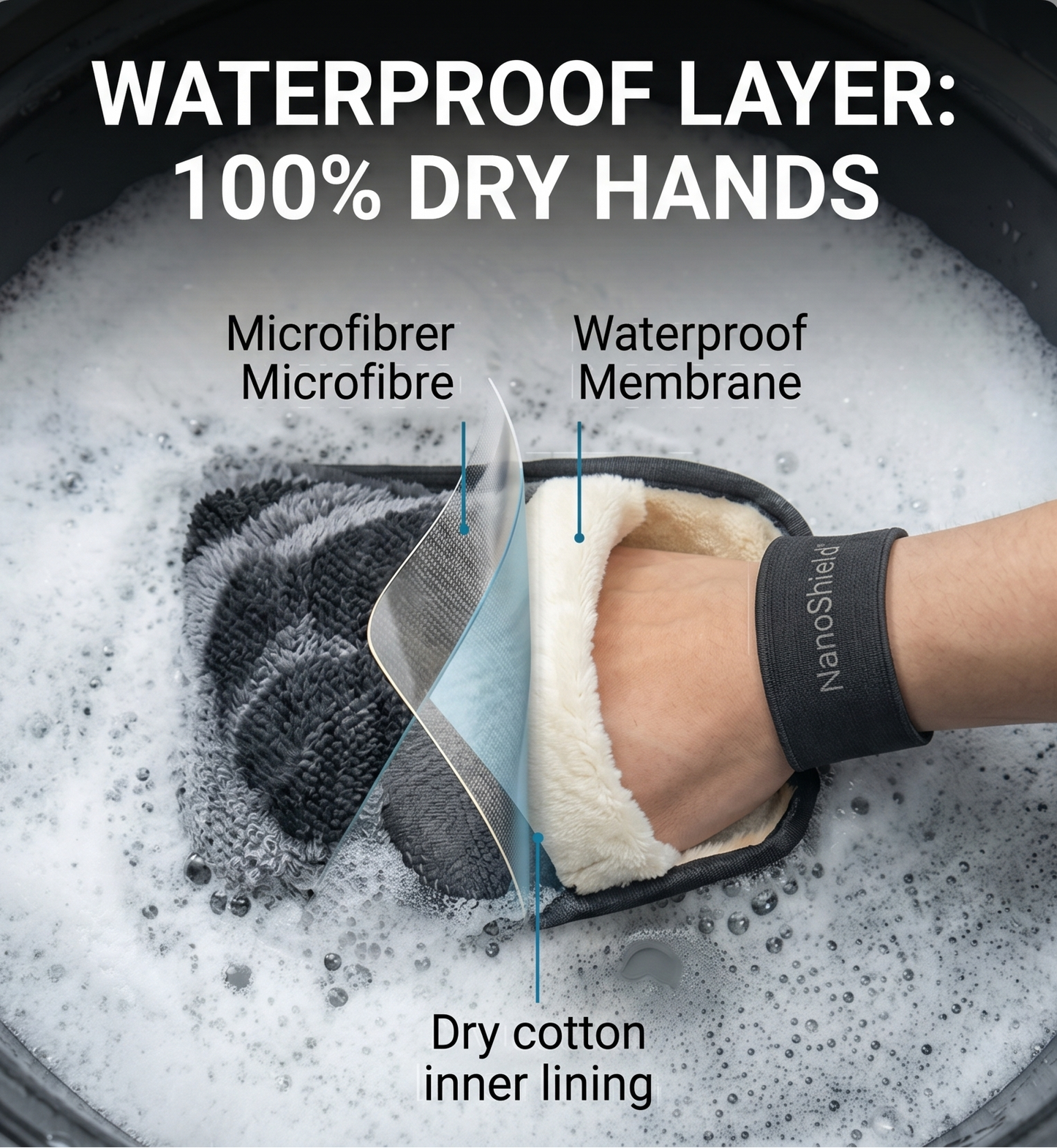 NanoShield Wash Mitt and Glass Cleaning Set